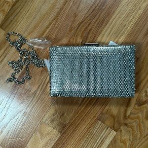 Prezzo Bags | Prezzo Silver Rhinestone Clutch or Shoulder Bag | Color: Silver